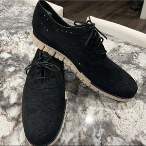 Men’s COLE HAAN Zerogrand Black Suede Sneaker Oxford Shoes. Size 11.5 Men’s.